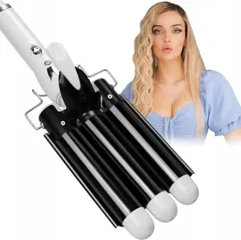 Lokówka 3-Falowa 25 mm z regulowaną temperaturą i ceramiczną powłoką