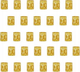 Aluminiowe spinki do dredów, 30 sztuk