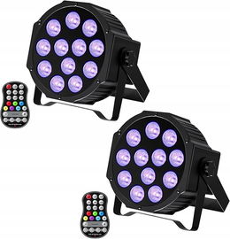 2 sztuki Lampa sceniczna LED ZonQoonz na akumulator + pilot