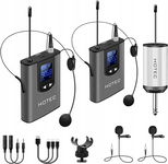 Bezprzewodowy system Hotec z mikrofonami nagłownymi/krawatowymi bodypack