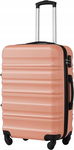 COOLIFE Walizka na kółkach, twarda z zamkiem TSA jasny róż 56x39x22, 38l