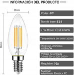 EXTRASTAR Żarówka LED E14 4W = 35W 400 lm 8 sztuk