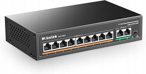 Switch MokerLink z 9 portami PoE+, 2 szybkimi łączami Ethernet UpLink,