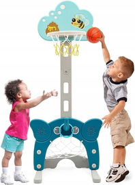 Stojak do koszykówki dla dzieci, z regulacją wysokości, 4 w 1