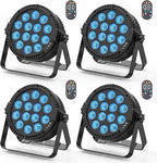 Reflektor sceniczny LED RGBW, HOLDLAMP 42W RGBW zestaw 4 szt Holdlamp