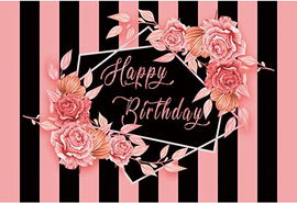 TŁO FOTOGRAFICZNE URODZINOWE 300x250CM