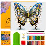 Haft Diamentowy z Ramą Mozaika 5D 30x40 Obraz Motyl Diamond Painting OhArt!