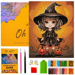 Haft Diamentowy z Ramą DIAMOND PAINTING 5D Halloween Mozaika 30x40 Oh Art!