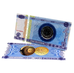 1 Bitcoin  Banknot Kolekcjonerski BTC Krypto Crypto FED UNC blikshop-pl  gift