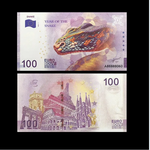 Banknot Kolekcjonerski 100 Euro Souvenir Rok Węża Unikat UNC UV blikshop-pl