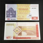 Kolekcjonerski Banknot 5 Milionów Dolarów Makau 1999 Unikat UV UNC Smart
