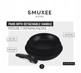 Patelnie z odpinaną rączka Smukee