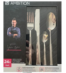 Komplet sztućców Ambition Dark 24 szt.
