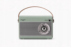 Radio z Głośnikiem Bluetooth SMUKEE VINTAGE 5W zielone