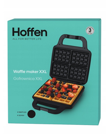 Gofrownica XXL 1400 W na 4 gofry Nieprzywierająca powłoka Hoffen