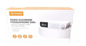 Radio kuchenne podszafkowe sieciowe DAB+ Hykker białe