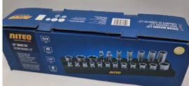 Zestaw Nasadek Hex 1/2'' 22 elementy na stojaku NITEO