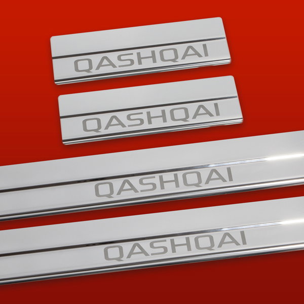 Listwa progowa NISSAN QASHQAI MK2 Stal nierdzewna 304 połysk