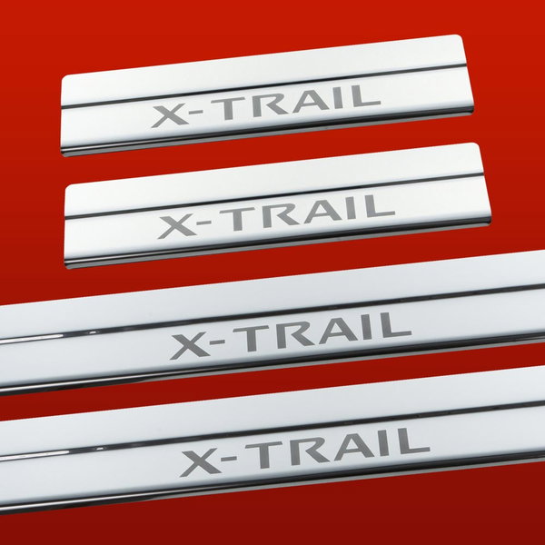 Listwa progowa NISSAN X-TRAIL MK3 T32 Stal nierdzewna 304 połysk