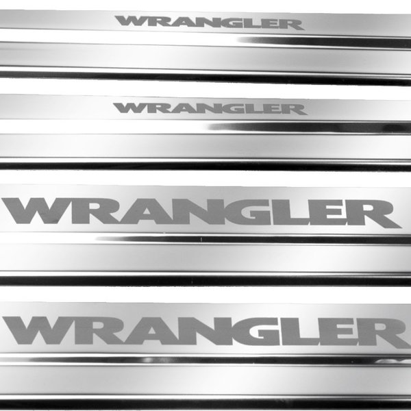 Listwa progowa JEEP WRANGLER MK3 JK Stal nierdzewna  połysk