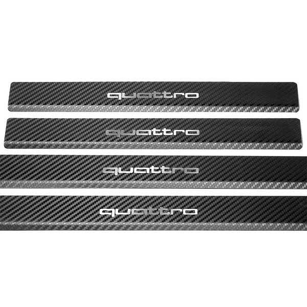 Listwa progowa AUDI Q7 4M QUATTRO Stal nierdzewna  carbon