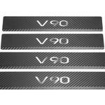 Listwa progowa VOLVO V90 MK2 Stal nierdzewna 304 carbon napis V90 4szt