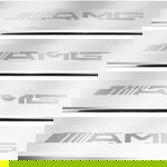 Listwa progowa MERCEDES GLS X166 AMG Stal nierdzewna 304 połysk napis AMG 4szt