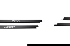 Listwa progowa FIAT 500 Stal nierdzewna 304 carbon napis 500 2szt