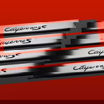 Listwa progowa do Porsche Cayenne 955 CAYENNE S, stal nierdzewna 304, 4 szt.