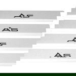 Listwa progowa AUDI A5 B9 Stal nierdzewna 304 mat z czarnymi literami 4szt