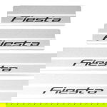 Listwa progowa FORD FIESTA MK8 Stal nierdzewna 304 mat z czarnymi literami 4szt