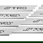 Listwa progowa TOYOTA AVENSIS MK3 T27 Stal nierdzewna 304 mat z czarnymi lit
