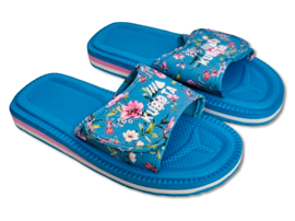 Piankowe klapki Kubota - Rzep Rozmiar 37 - Kwiaty