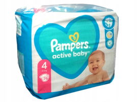 Pieluchy Pampers Active Baby 4 (9-14kg) - 76szt
