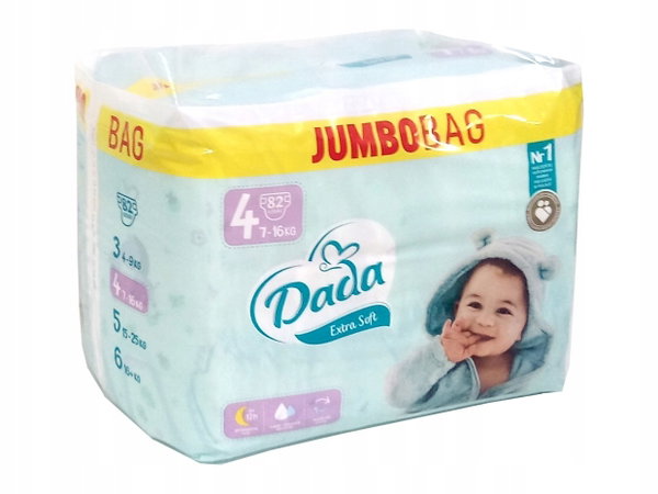Pieluchy Dada Extra Soft 4 JumboBag - 82szt