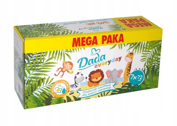 Chusteczki nawilżane Dada Everyday 7x72=504szt.