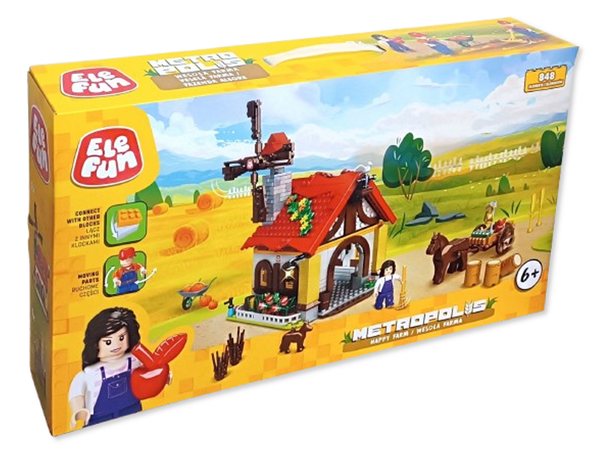 Klocki Elefun Metropolis Wesoła farma 12108