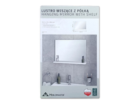 Lustro łązienkowe z półką - MebloMaser 10x38x55cm