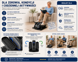 FOUSAE Move Freely Live Fully – Trenażer eliptyczny 2w1 / orbitrek elektryczny d