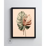 Monstera miedziana - 50x70 cm - bez ramy