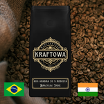 80% Arabika 20 % Robusta Brazylia/ Indie