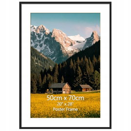 Ramka EYMPEU 50x70 czarna na ścianę i stół do biur i mieszkań
