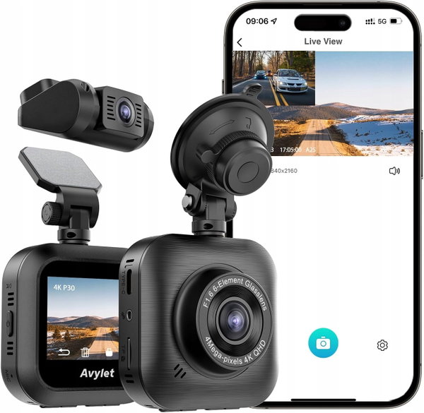 Kamera samochodowa XYZ 1080p WiFi ekran IPS