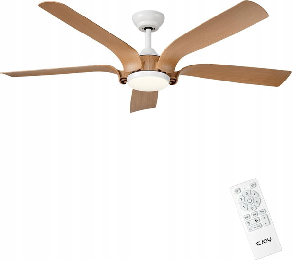 Wentylator sufitowy CJOY 142cm cichy pilot odwracalny ściemniany