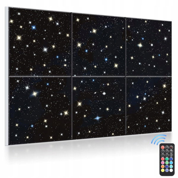 Panele akustyczne Artystyczne Gwiazdy samoprzylepne 180x120 cm