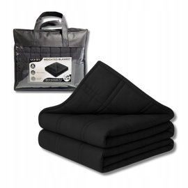 Koc Vonia Weighted Blanket czarny 150x200 cm 7 kg