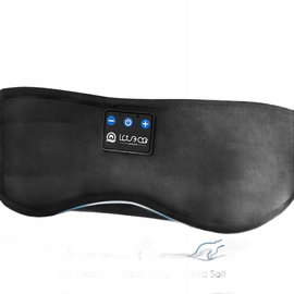 Opaska Audiobed Side Sleeper czarna ultra miękka z Bluetooth