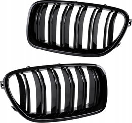 Grill BMW F10 F11 czarny podwójne żebra 2010-2017