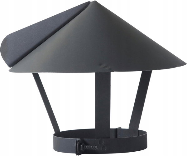 Nasada kominowa / osłona komina 200 mm czarna