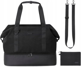 Torba kabinowa EasyJet 40x36x20 podróżna 27L komora na buty czarna
